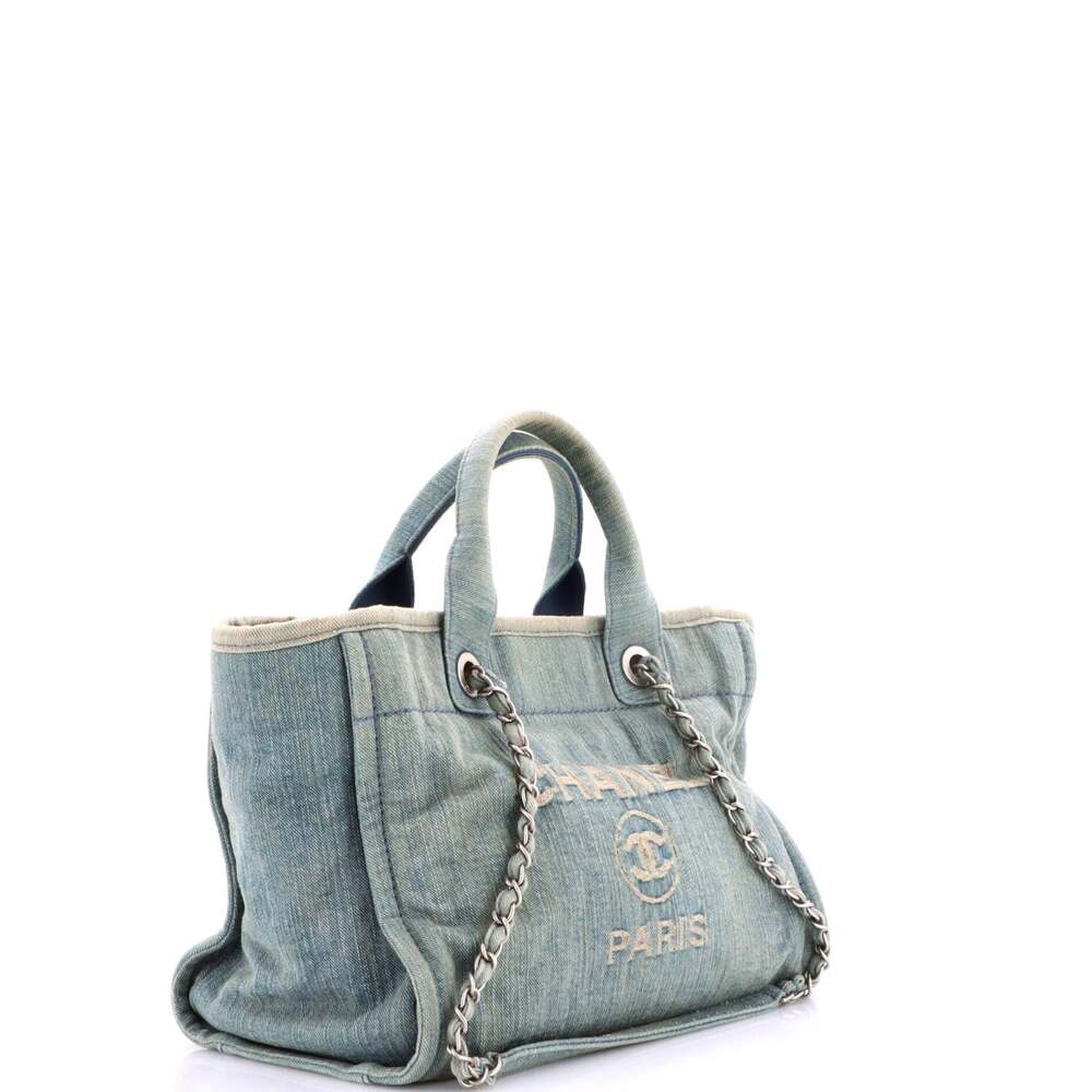 Chanel Deauville Nm Tote Denim Small #241977C40B - Picture 3 of 9